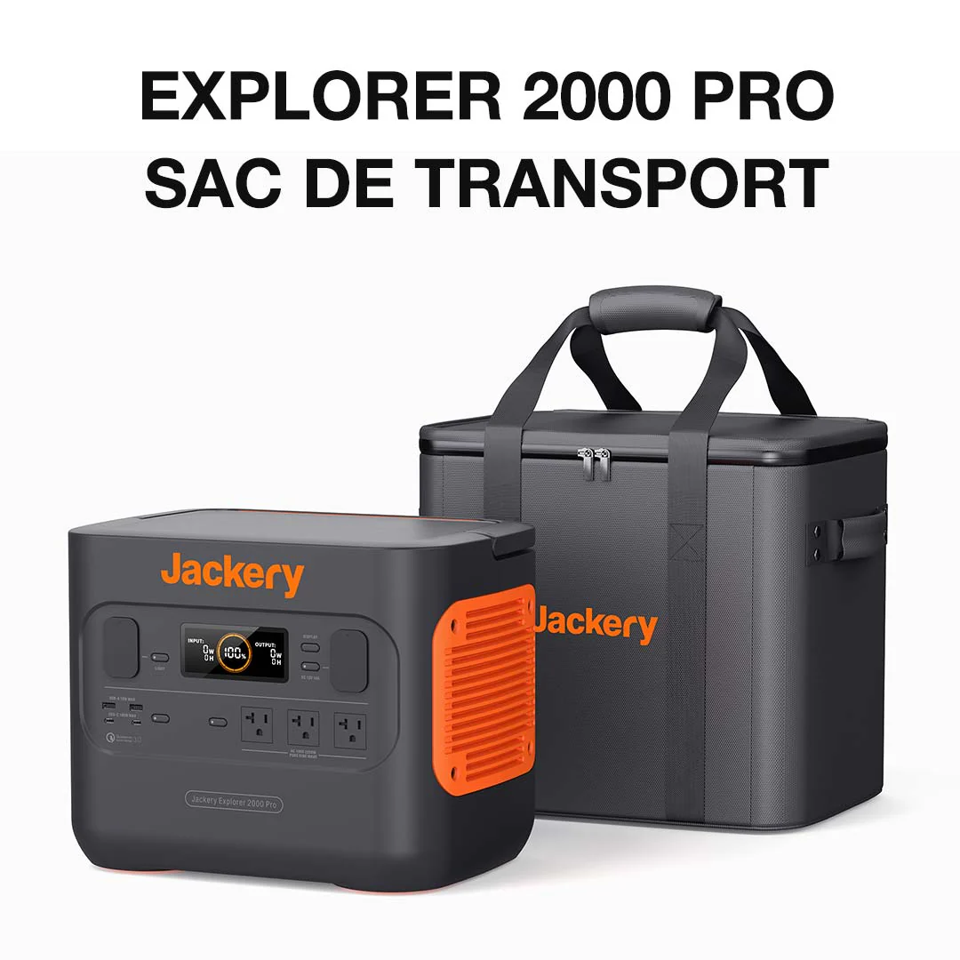 Jackery EVA Tragetasche für Explorer 2000 v2/2000 Pro/1500 Pro/1000 Plus Tragbare Powerstation (L) - Image 3